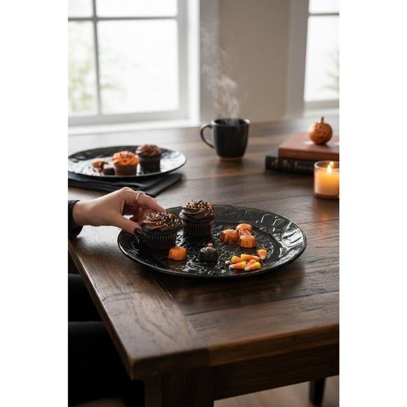 Blue & White Coffee Mug with Wave and PolkaDot Designs - Picture 7 of 7